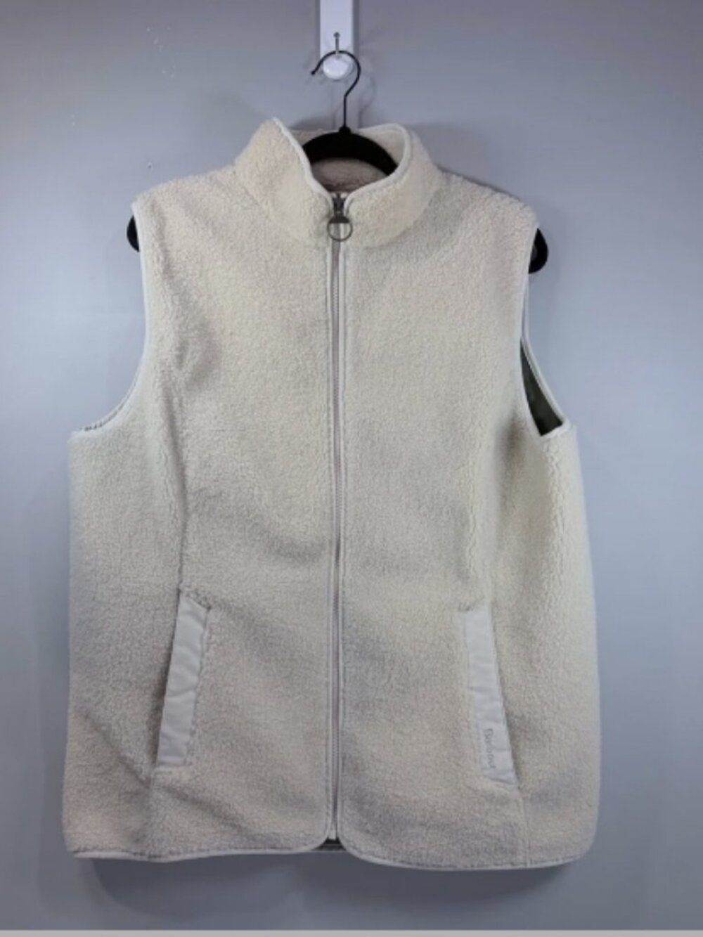 Barbour Millburn Women's Fleece Cream Vest Size 18 UK/14 US - NWOT Quality